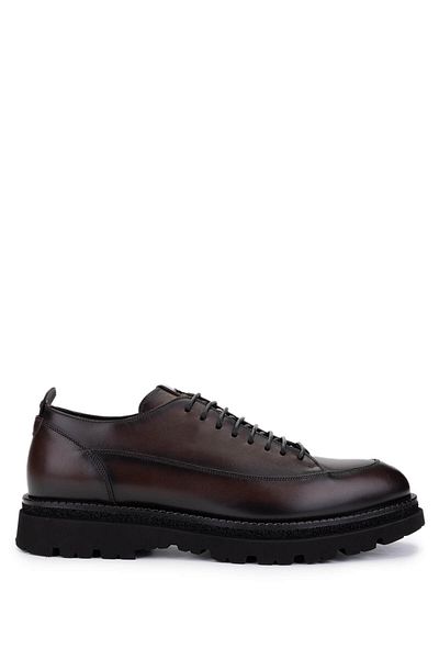 Tamer Tanca Franceschetti Men's Genuine Leather Brown Casual Shoes