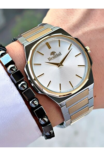 Bentini Men's Wrist Watch – Steel Band, Waterproof, 2-Year Warranty, Gift Bracelet