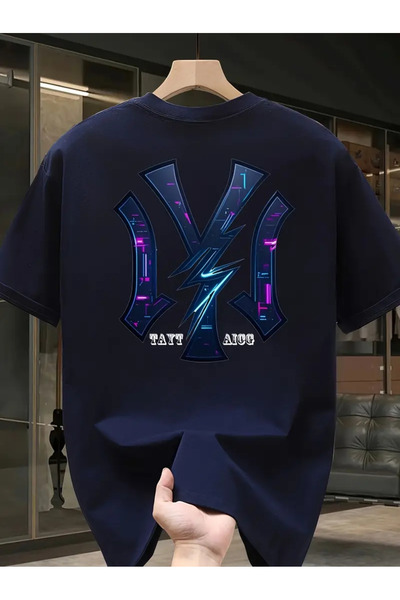 Karatopak Μπλουζάκι μεγάλου μεγέθους με στάμπα New York Lightning