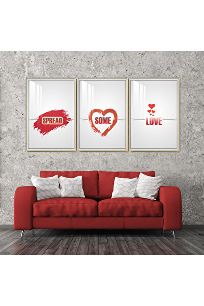 SND ثلاث لوحات جدارية خشبية مع برواز خشبي شامبين و طبقة من الاكريلك الشفاف