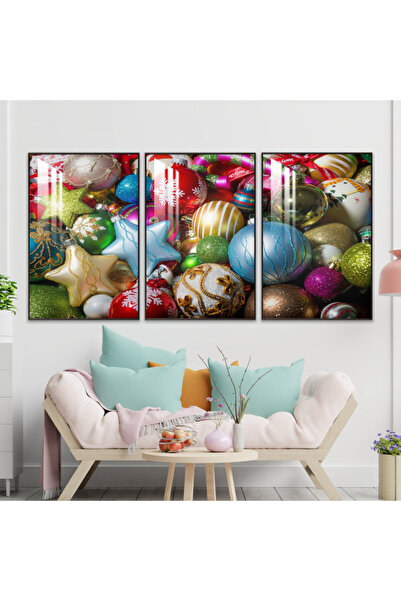 4gdran ثلاث لوحات جدارية خشبية مع برواز خشبي شامبين و طبقة من الاكريلك الشفاف