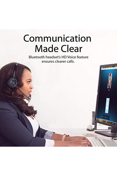 Promate سماعة بروميت اللاسلكية أحادية، سماعة بلوتوث ممتازة مع ميكروفون عازل للضوضاء، صوت عالي الدقة، مدمجة