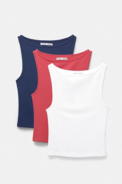 Pull & Bear 3'lü temel atlet paketi