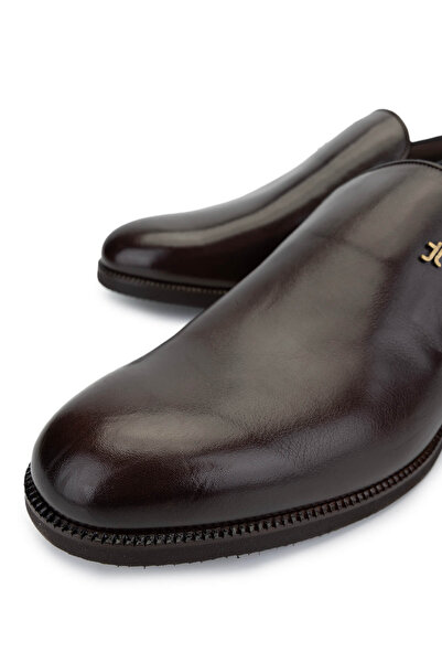 Tamer Tanca Erkek Hakiki Deri Kahverengi Loafer Ayakkabı