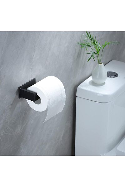 Trendat Self-adhesive toilet tissue holder, no drilling or drilling required for bathrooms and toilets, made of stainless steel