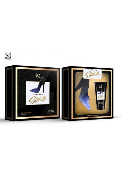 Intisimo Stiletto Black Set, Women, Perfume 50 ml + Body Lotion 50 ml - Montage Brands