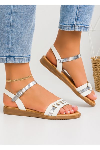 starlike Women's white sandals A010