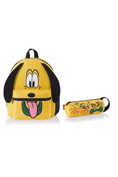 GENC DIJITAL BASKI Pluto Kindergarten Bag Loop Wof Wof and Pencil Case