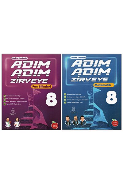 Newton Yayınları NEWTON 8. SINIF ADIM ADIM ZİRVEYE FEN B.+MATEMATİK (2 KİTAP)