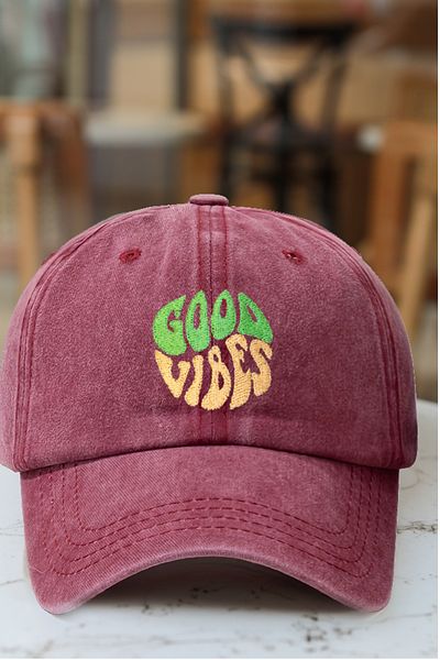 CAP BROS Good Vibes Embroidered Tinsel Cap Hat