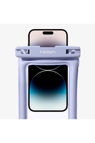 Spigen Aqua Shield Floating Universal Waterproof Phone case 2 Pack IPX8 Pouch A610 - Aqua Blue