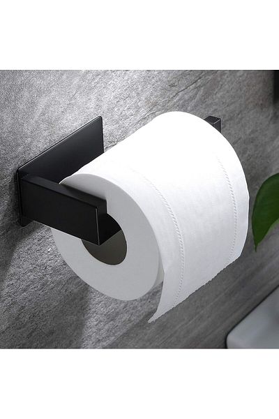 Trendat Self-adhesive toilet tissue holder, no drilling or drilling required for bathrooms and toilets, made of stainless steel