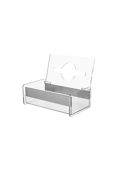 Dania Acrylic Trash Bin and Tissue Box Set with Golden Decor for Elegant and Modern Home