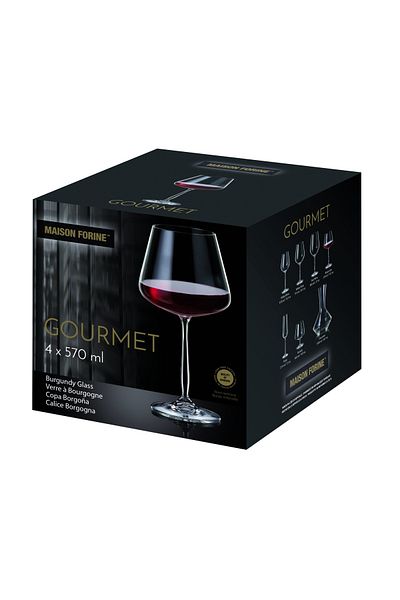MAISON FORINE Set 4 pahare burgundy 570ml, Gourmet