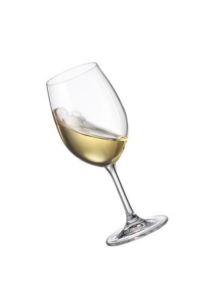 MAISON FORINE Set of 6 white wine glasses 340ml, Leona