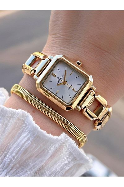Essence Steel Case and Cord 2 Years Warranty 3 Atm Water Resistant Women's Wristwatch + Bracelet Sdf130