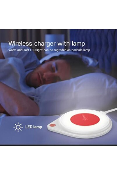 seeken Wireless Charger For Mobiles & all Devices - Red | Fast Charging | Compact | Power Delivery |