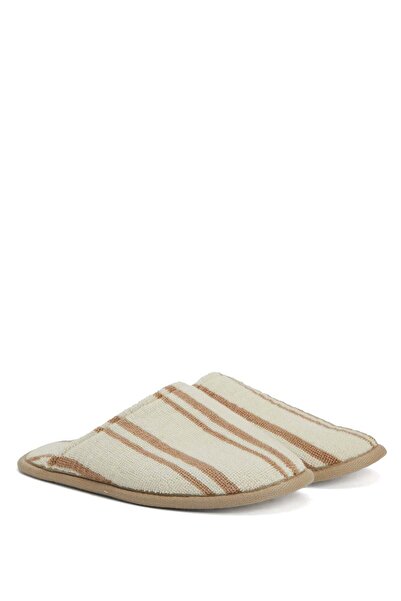 İrya In Lines İpliği Boyalı Unisex Terlik Mocha