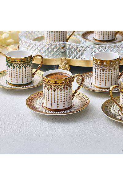 Aryıldız Parisa 12 Piece Turkish Coffee Cup for 6 People
