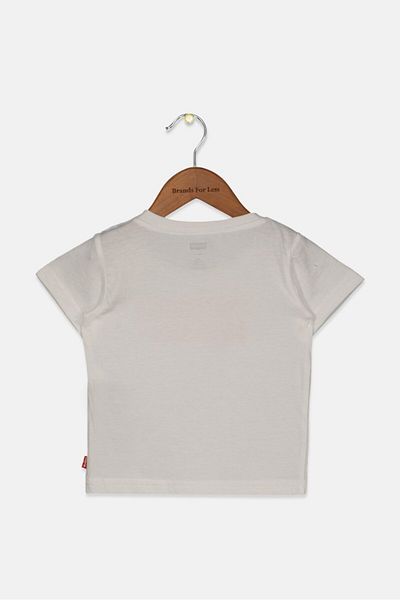 Levi's Toddlers Boy Crew Neck Short Sleeve Graphic Tee, White
