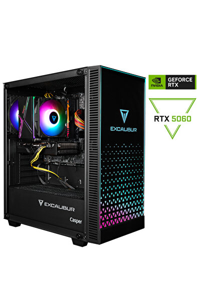 CASPER Excalibur E65L.147F-BF60X-0HD Core i7-14700F 16GB RAM 1TB SSD Nvidia GeForce RTX 5060 Freedos