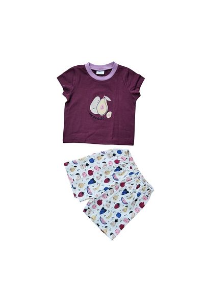 Fuar Baby Baby Girl Children's 100% Cotton Shorts Set (1-4 Years)