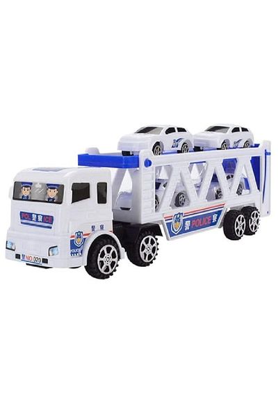 rexa Police Truck with 4 Mini Police Cars Toy Vehicles for Children