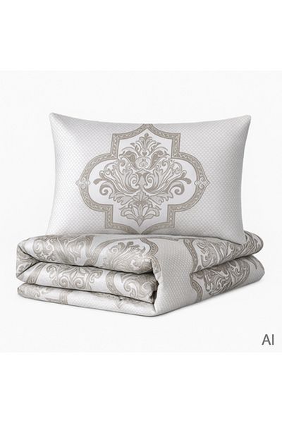 Pazar Home Bedding Bazaar Home Drake Jacquard 7 Piece King Bedspread - Dark Grey with Stitched Filling