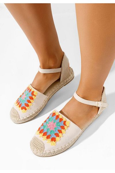 B T Shoes Graciella women's beige espadrilles