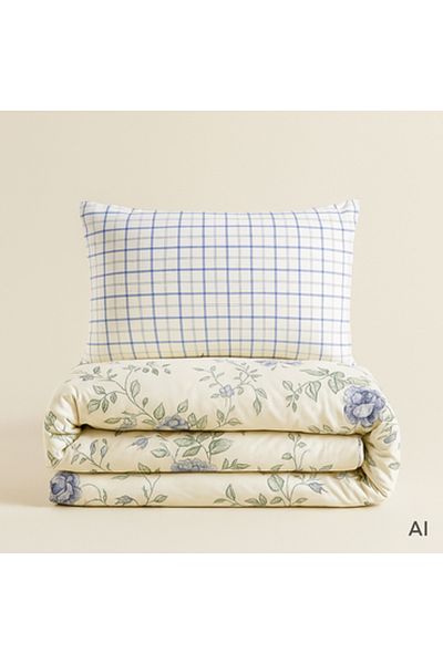 Pazar Home Bedding Bazaar Home Otranto Printed Cotton 6 Piece King Size Bedspread with Stitched Filling