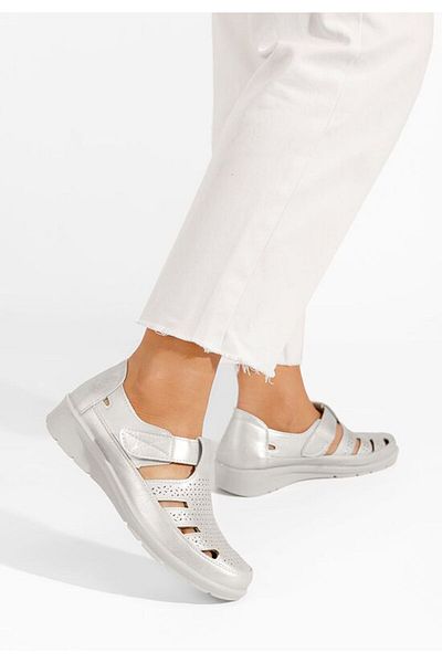 B T Shoes Women's silver Gerania espadrilles