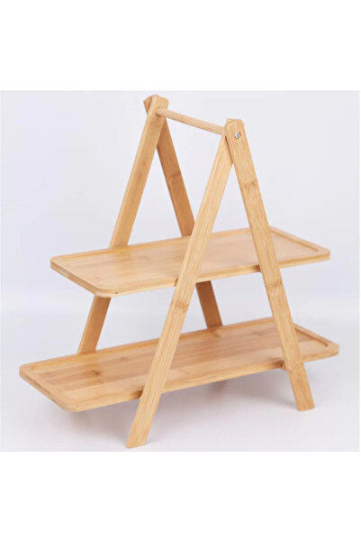 SOSYETE HOME41 BAMBU 2 KATLI SUNUMLUK, BAHARAT RAFI, KAHVE KÖŞESİ 19CM*39CM