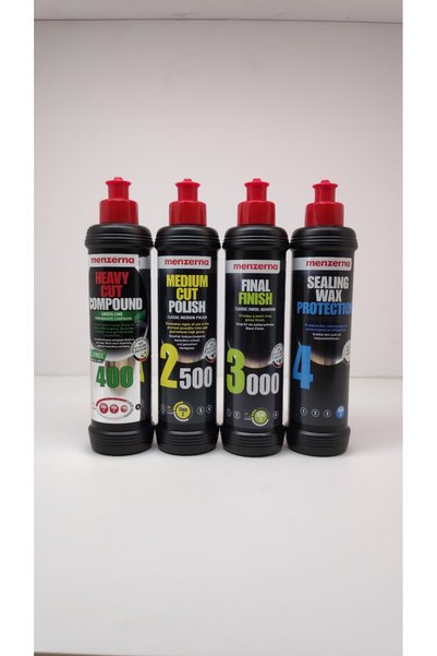 Menzerna Detail Market Menzerna Yeşil 400 2500 3000 Sealingwax Pasta Hare ve Boya Koruma Seti 250 ml