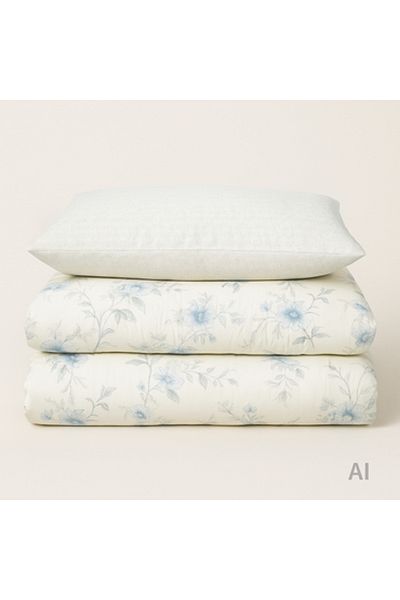 Pazar Home Bedding Bazaar Home Otranto Printed Cotton 6 Piece King Size Bedspread with Stitched Filling