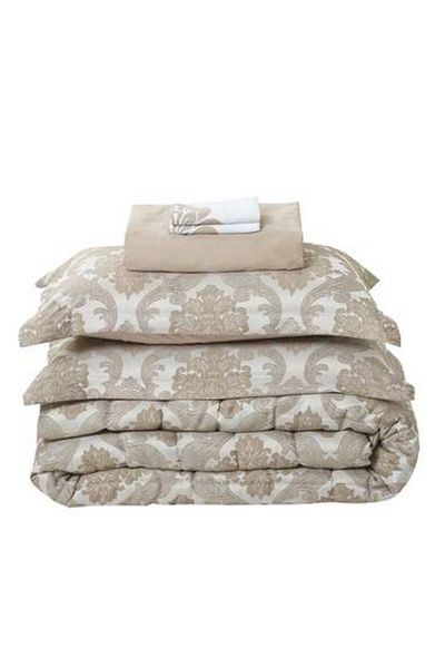 Pearrlla Valentini Jacquard Luxury 4 Piece Single Bedspread with Stitched Filling