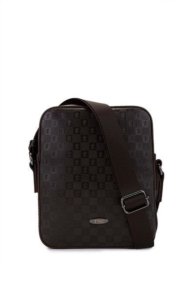 Tamer Tanca Men's Vegan Brown Messenger Bag