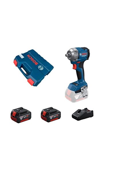 Bosch Gds 18V-350 2x5.0Ah Çift Akülü Darbeli Somun Sıkma Makinesi