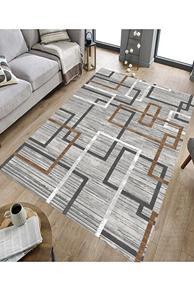 GNL HOME Modern Desenli Dijital Baskı Yıkanabilir Salon,Mutfak,Koridor,Balkon...