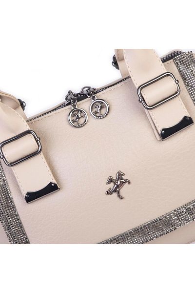 Nas Bag Geantă de umăr și crossbody Stone elegantă pentru femei Sand Victoria