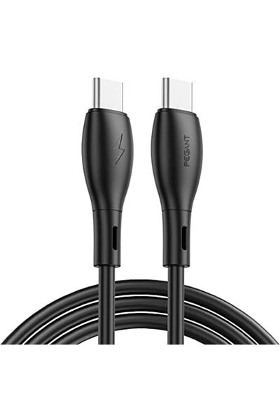Generic PEGANT USB-C to USB-C Cable Fast Charging Silicone TPE Power Delivery PD Type C Compatible for iPad