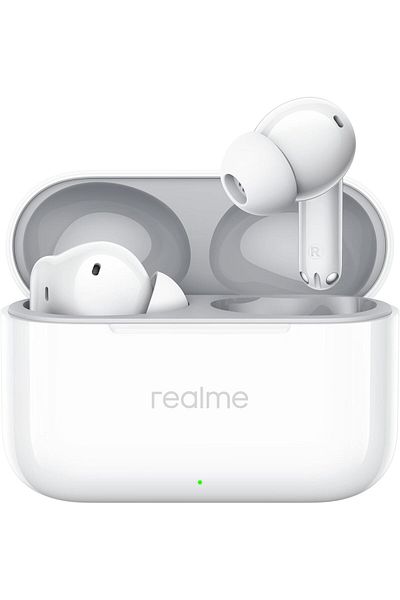 realme Buds T200 TWS Earbuds with 13mm Dynamic Bass Driver, Bluetooth 5.3 – Snowy White