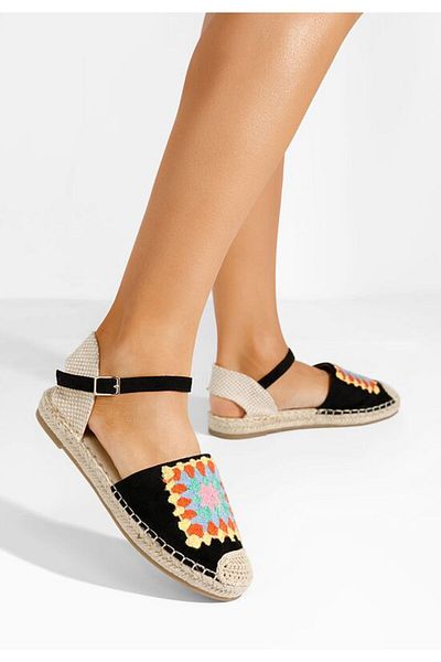 B T Shoes Graciella women's black espadrilles