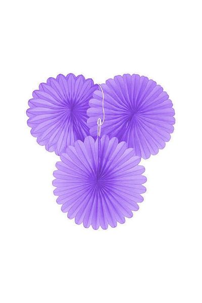 Le Mabelle Lilac Round 3-Piece Paper Party Ornament