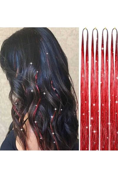 pure age Tinsel Tie Color Hair Glitter