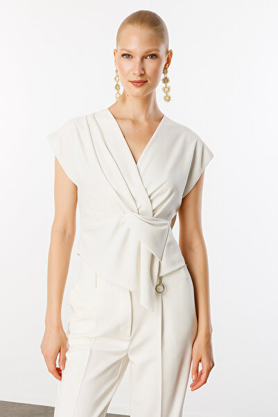 Nefeli Kuruvaze Drapeli Bluz