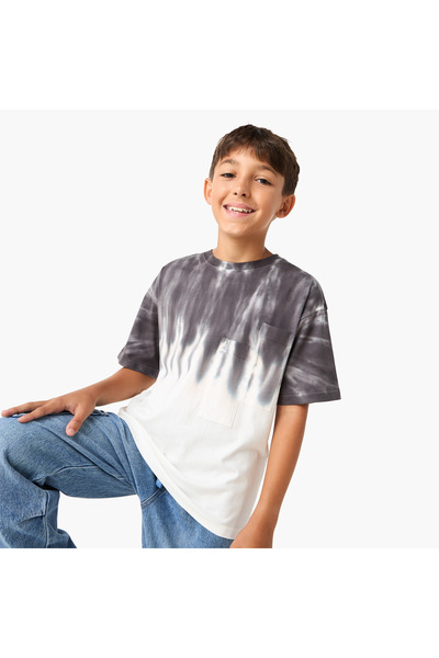 Juniors تي شيرت مطبوع بأكمام قصيرة