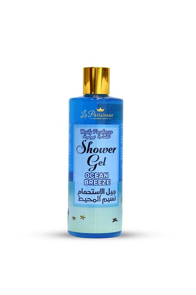 ECOLYTE+ La Parisienne Premium Luxury Shower Gel, Moisturizing, Soft & Silky Skin, (Ocean Breeze, 500 ml)
