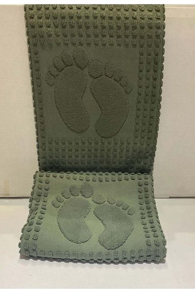 Özdilek Özdilek Winter Towel Footprint Mat (50X70) -C Green