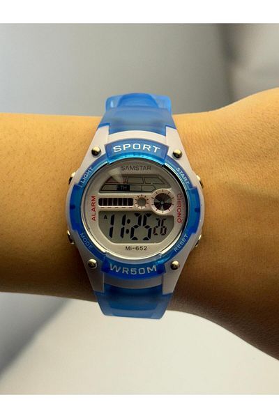Samstar Alarm-Light-Stopwatch-5 Atm Waterproof-Gift Children's Wristwatch