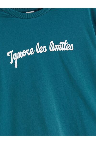LC Waikiki Petrol Crew Neck Boy's T-Shirt